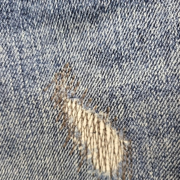 GAP Denim Distressed High Rise Straight Jeans Sz 29R - Picture 4 of 15